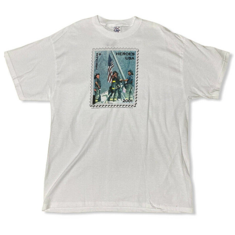 Heroes Usa 9/11 Men Shirt USPS Stamp T Shirt